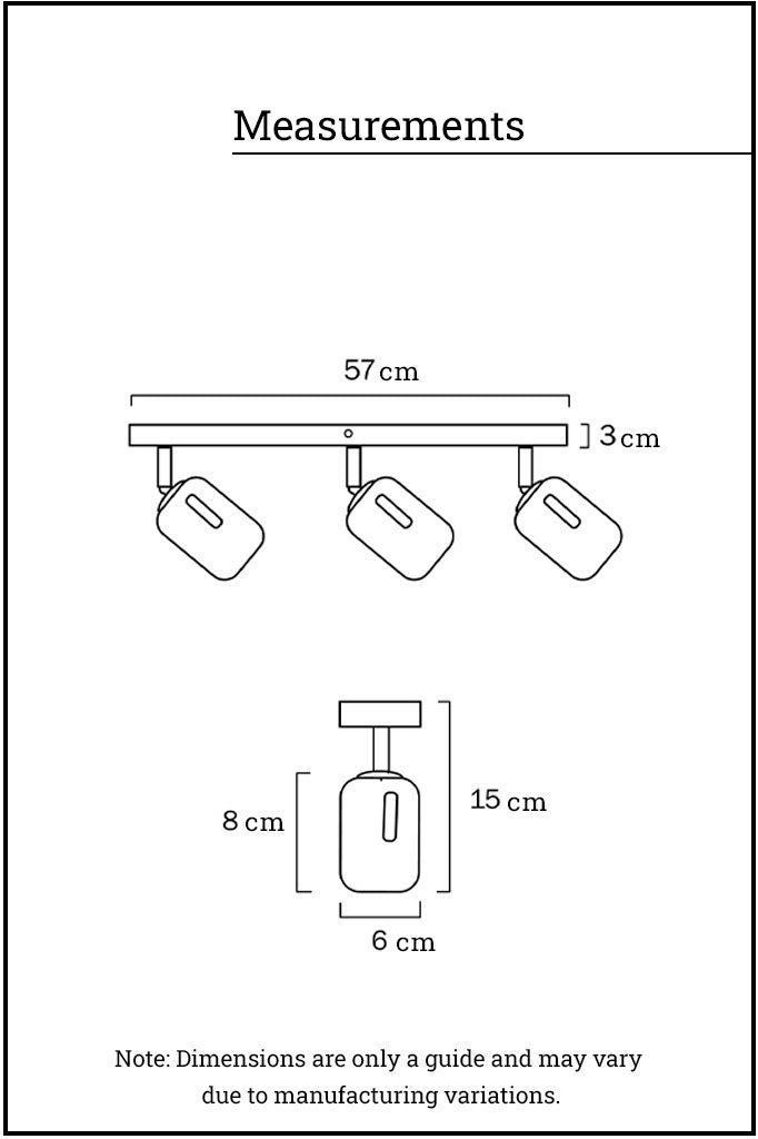 measurements of the spotlight