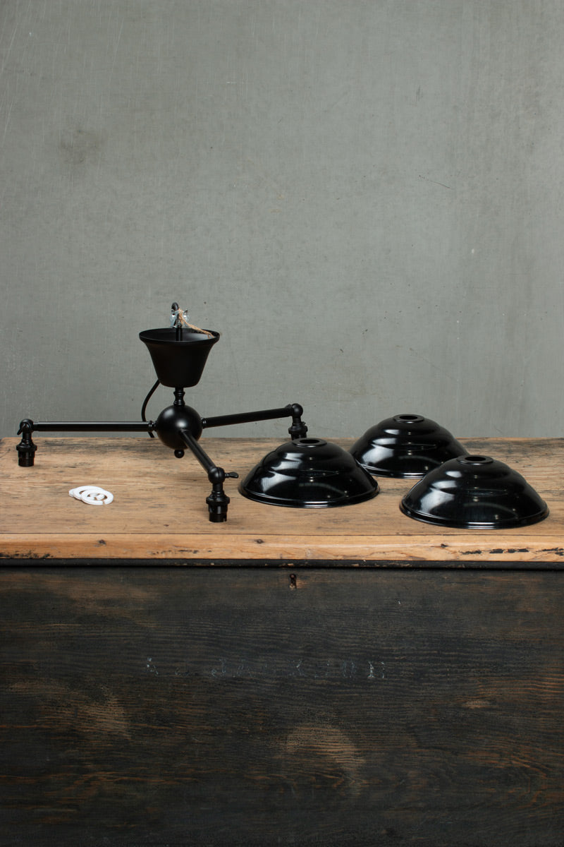 Bakelite Chandelier trunk shot in black