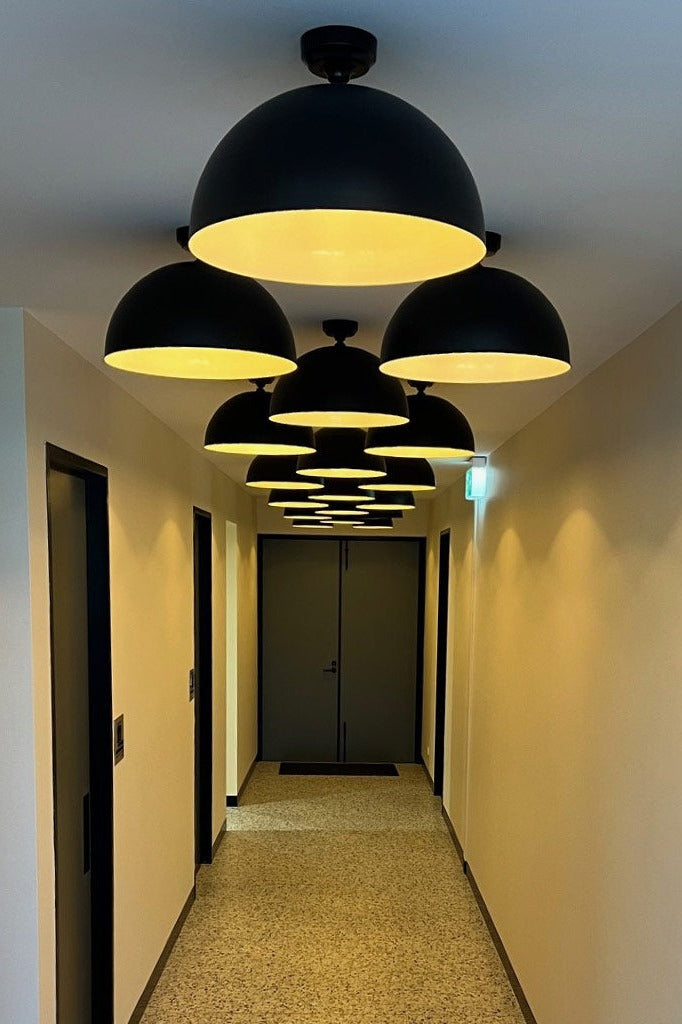 Dome Flush Mount Light in hallway