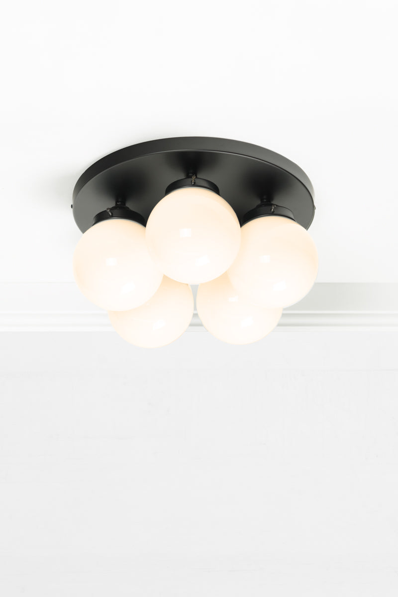 5 light opal glass flush mount