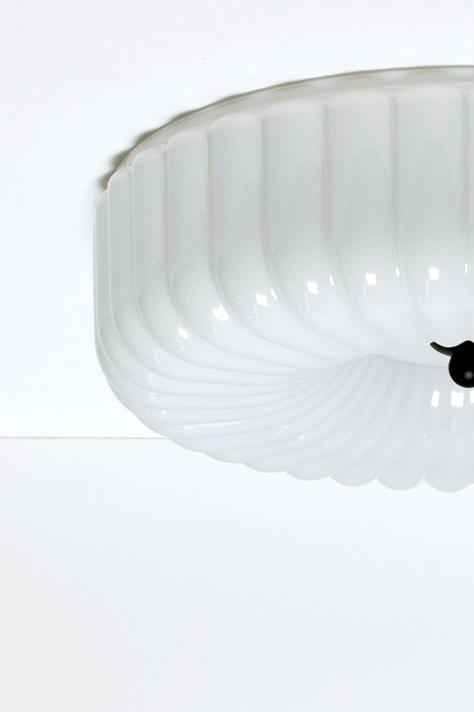 Bellevue Glass Ceiling Light with globe off