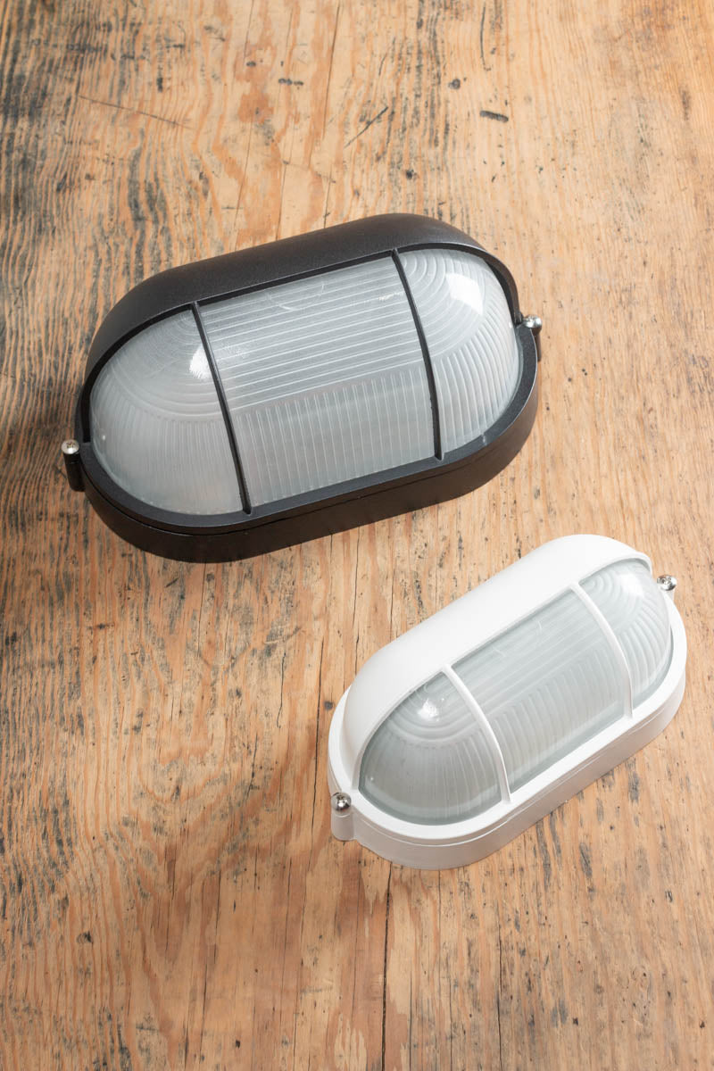 Robe Oval Caged Eylid Bunker Light in two finishes