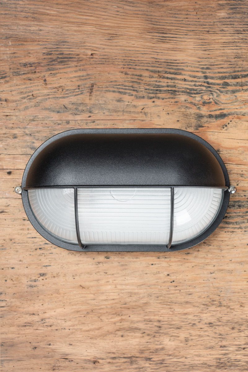 Black Robe Oval Caged Eylid Bunker Light