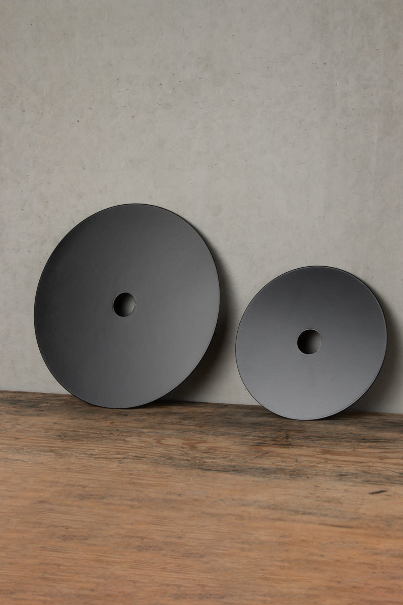 Small and large black discs