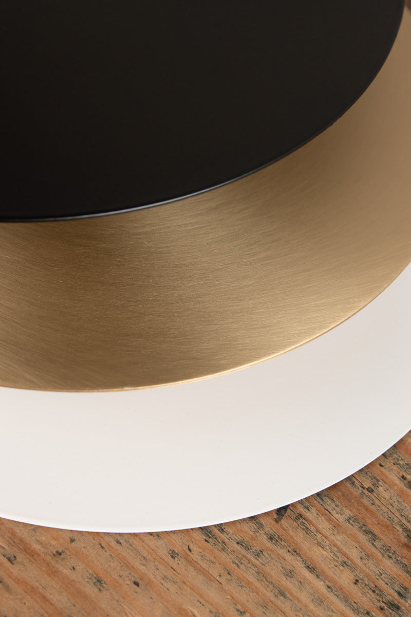 Close up of disc finishes