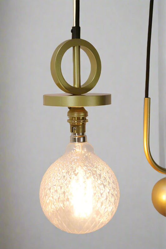 Bare bulb statement light