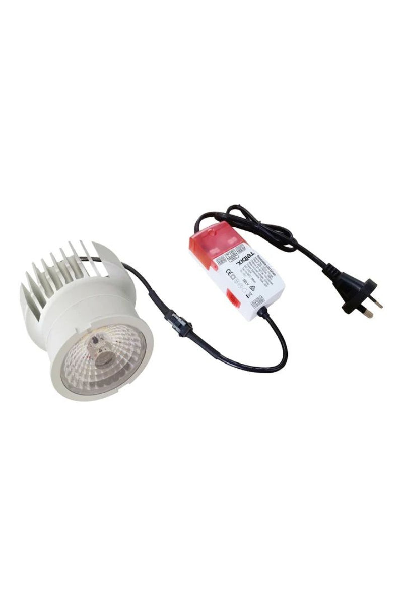 Plug in downlight and driver