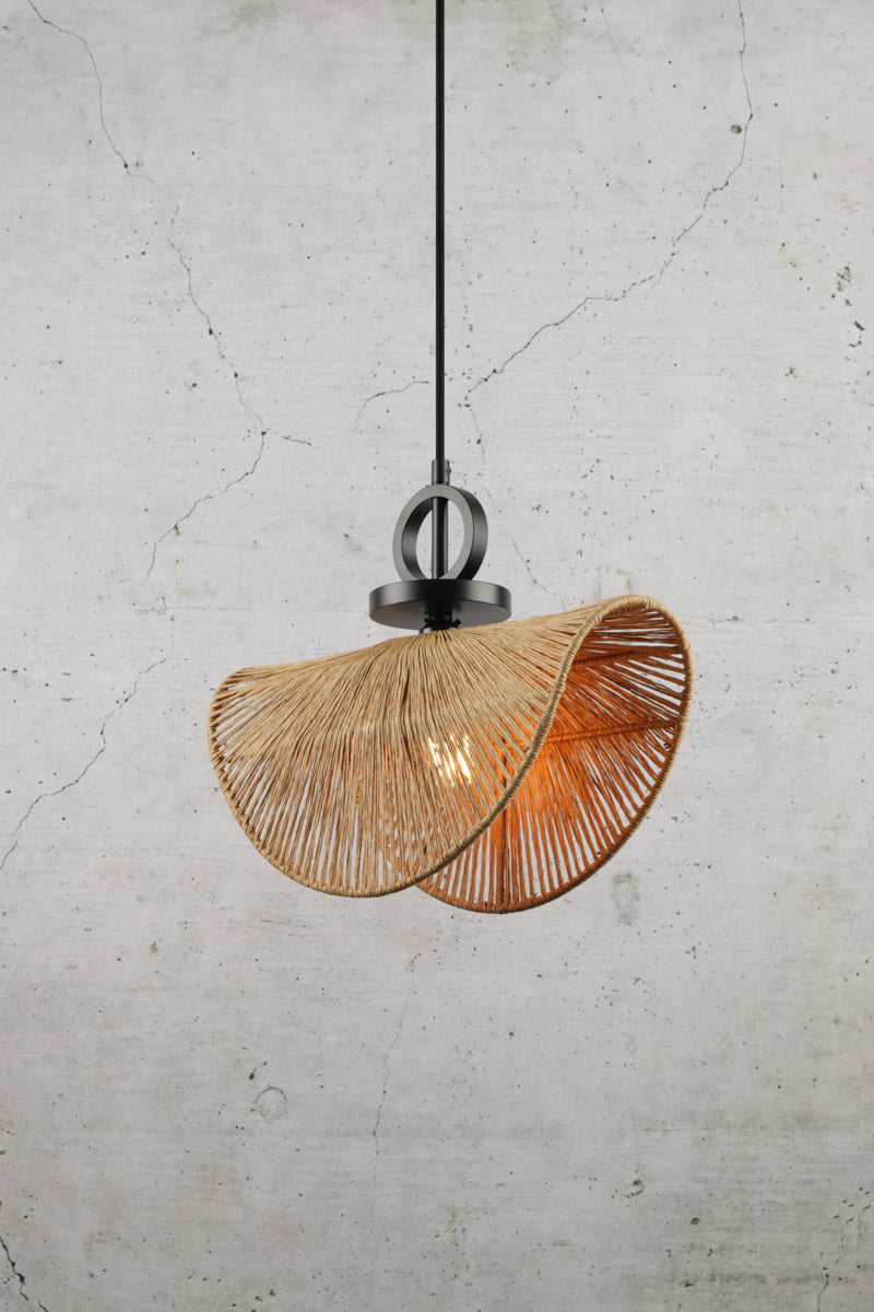 Dixon Angourie Pendant Light Black pendant cord with disc