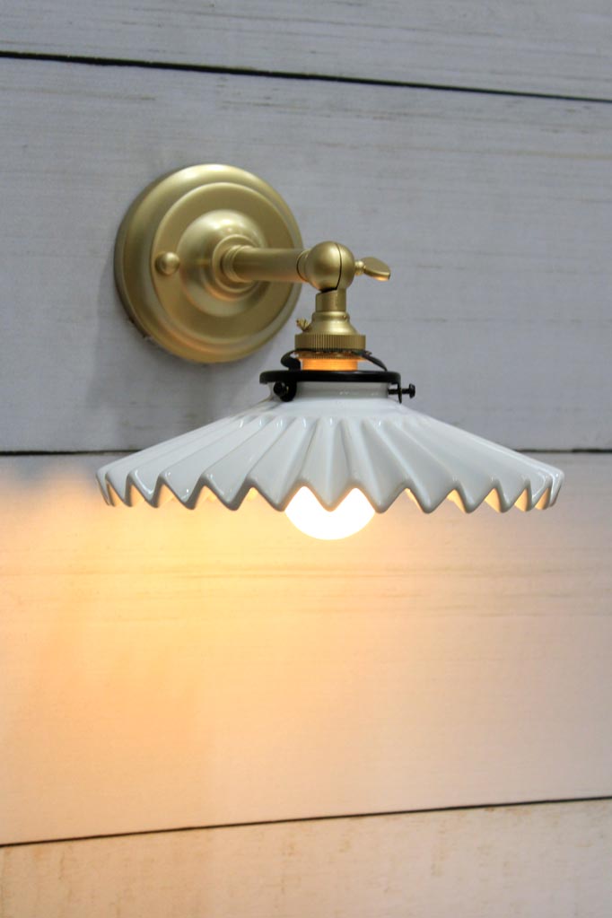 Charmont Ceramic Wall Light gold brass