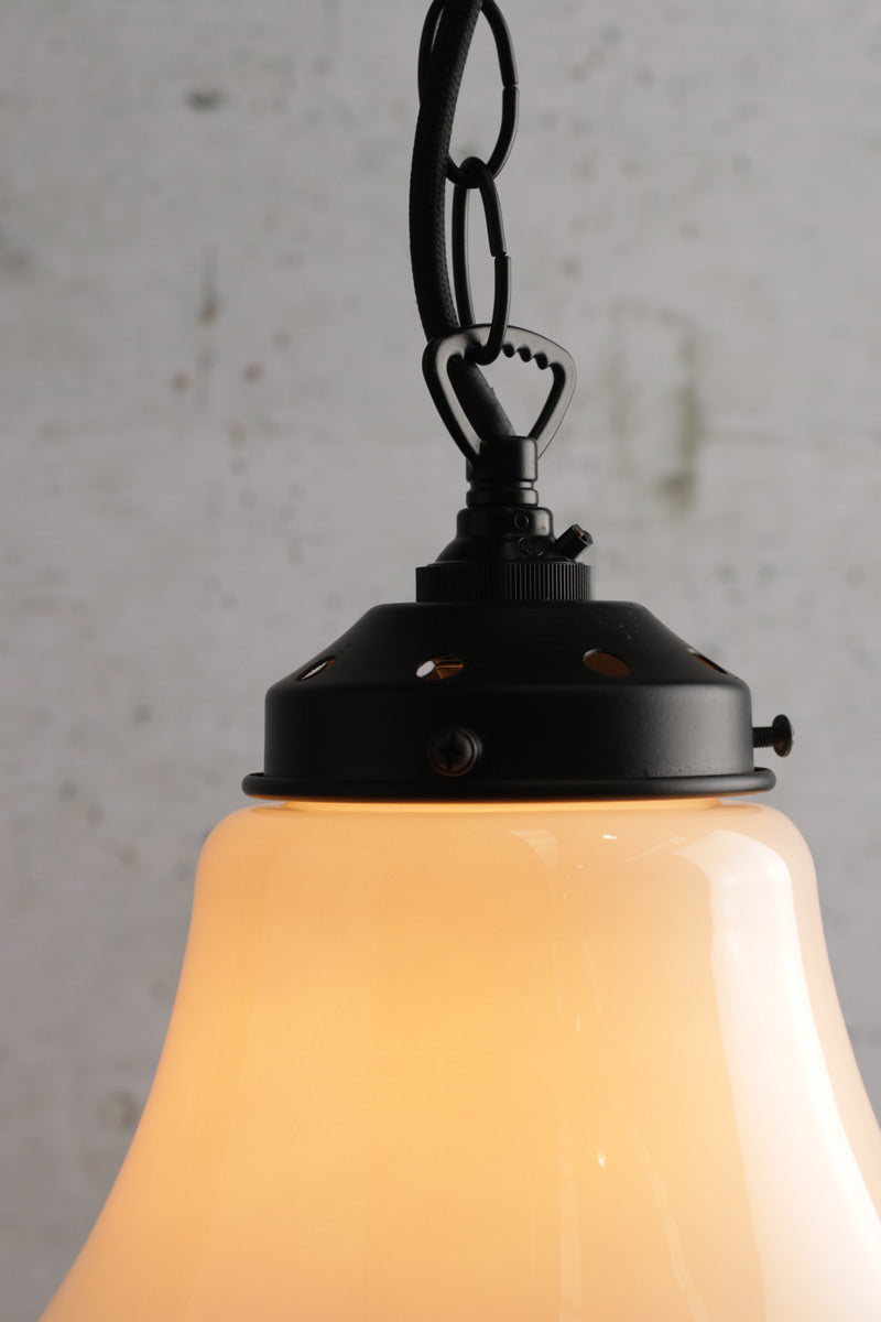 Schoolhouse Pendant Light - Portland with black chain cord