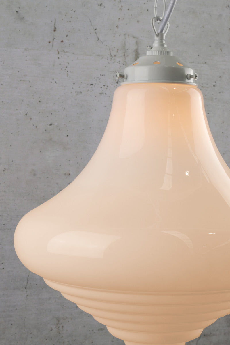 Schoolhouse Pendant Light - Portland with white chain cord