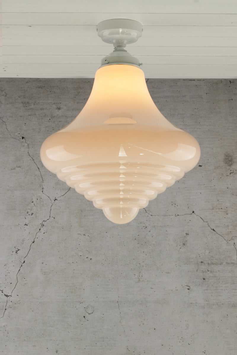 Opal glass ceiling light