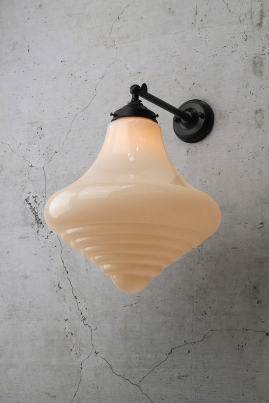 Portland Schoolhouse Wall Light black metal