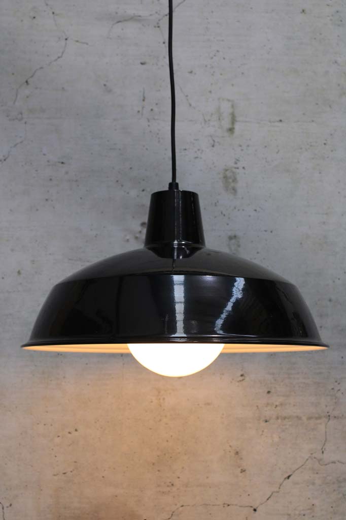 Large black Warehouse Ball Pendant Light