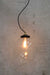 gold brass cord with large clear shade