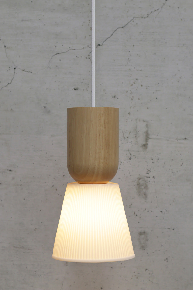 Forli Ceramic Nord Pendant Light with large shade