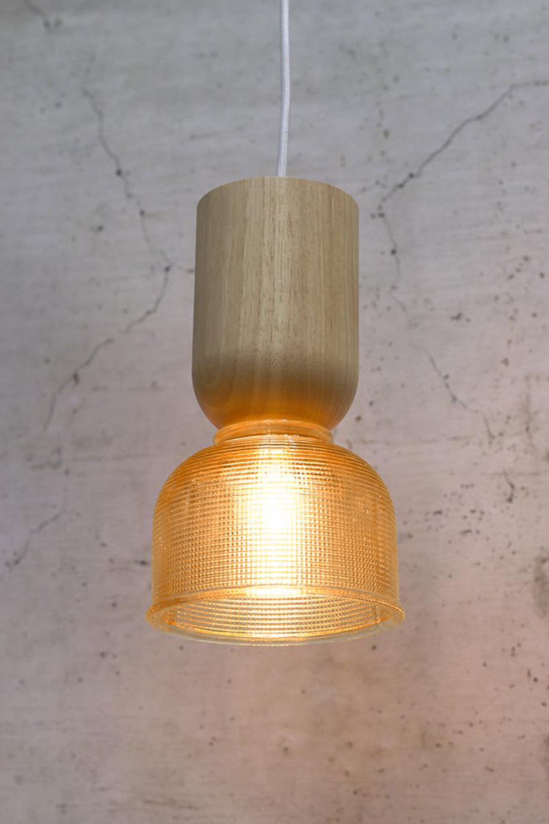 Chapman Glass Nord Pendant Light small amber