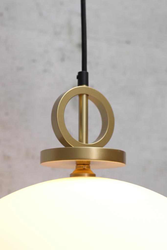 brass gold disc pendant cord