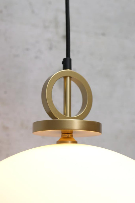 brass gold disc pendant cord