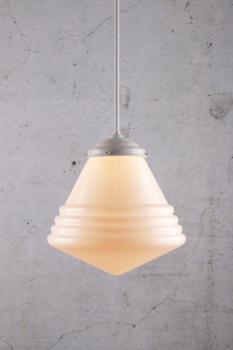 Marlinton Schoolhouse Pole Pendant in white