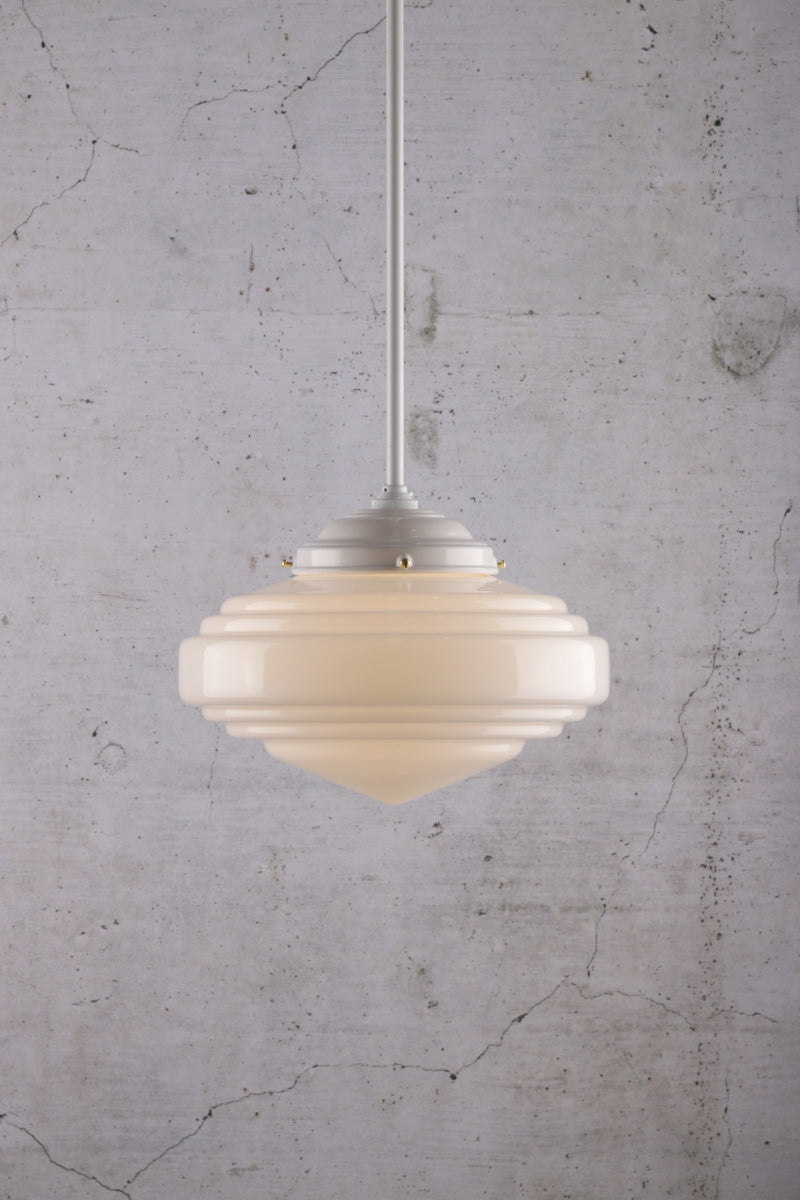 Coloma Schoolhouse Pole Pendant white