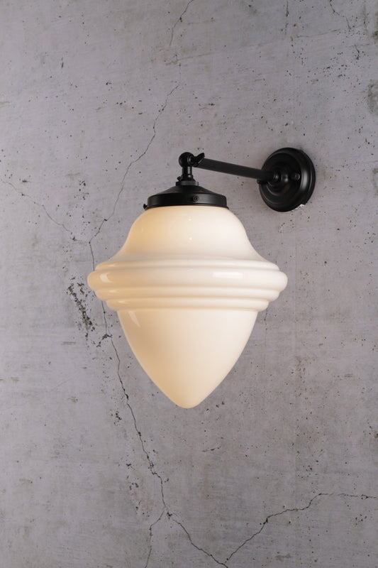 Minnesota Schoolhouse Wall Light on black swivel arm