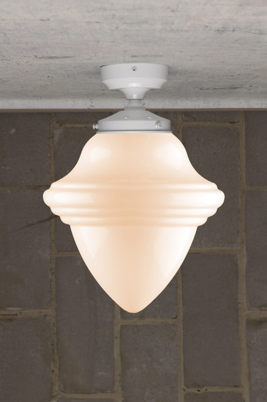 Minnesota Glass Flush Mount Light in white