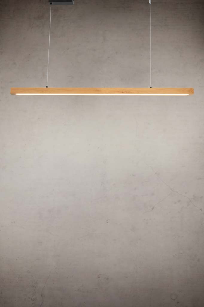 Small Woodbay CCT LED Linear Pendant