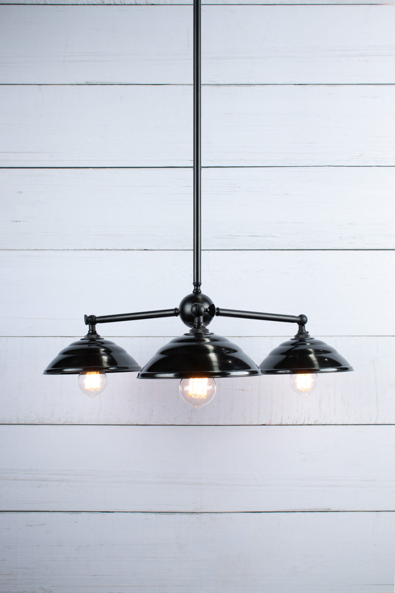 Bakelite Chandelier with three shades