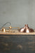 Bullpit Chandelier gold brass with copper shades