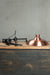 Bullpit Chandelier black with copper shades