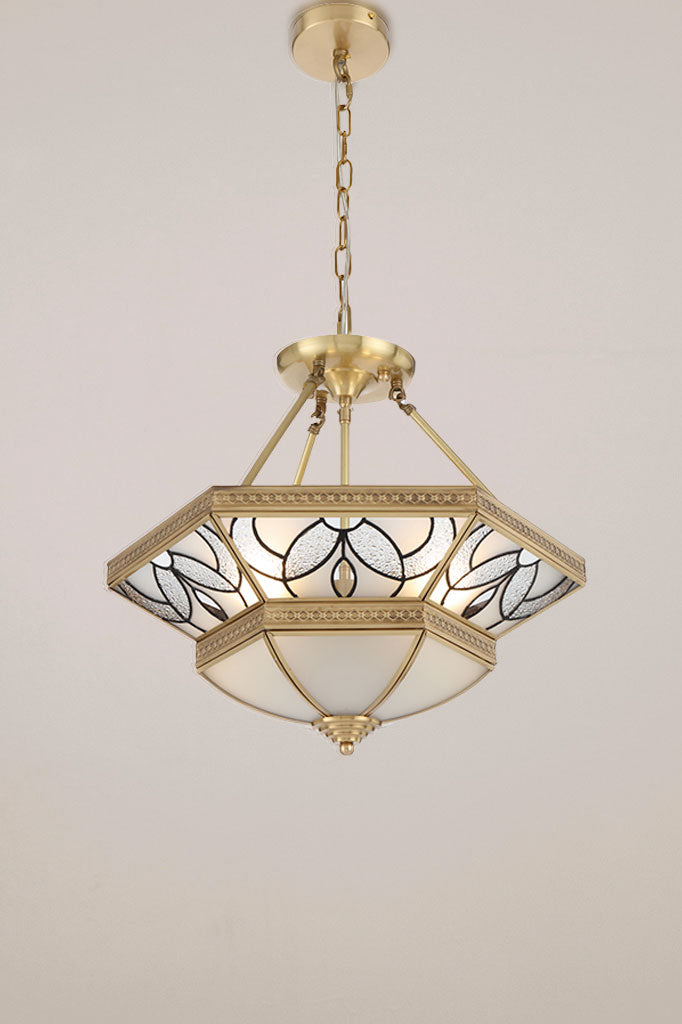 Becall Tiered Brass Pendant Light