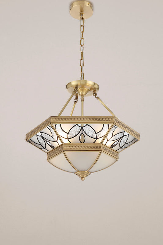 Becall Tiered Brass Pendant Light