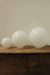 Opal glass ball shades in small, medium and large.