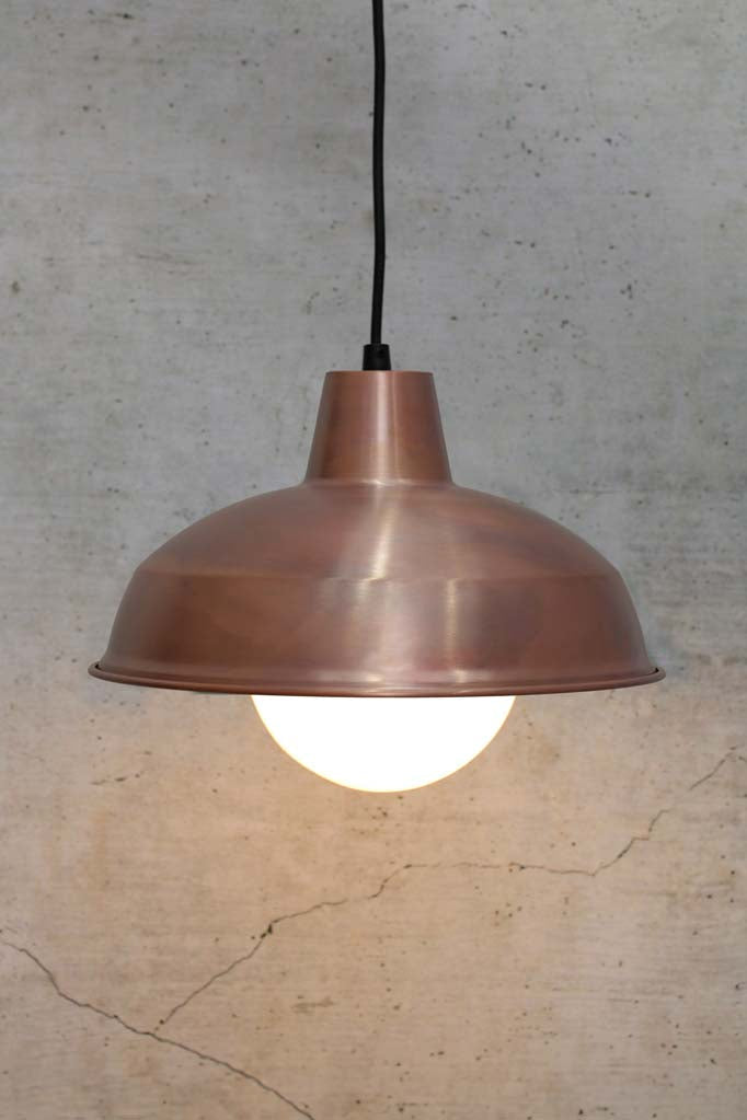 Small Copper Warehouse Ball Pendant Light