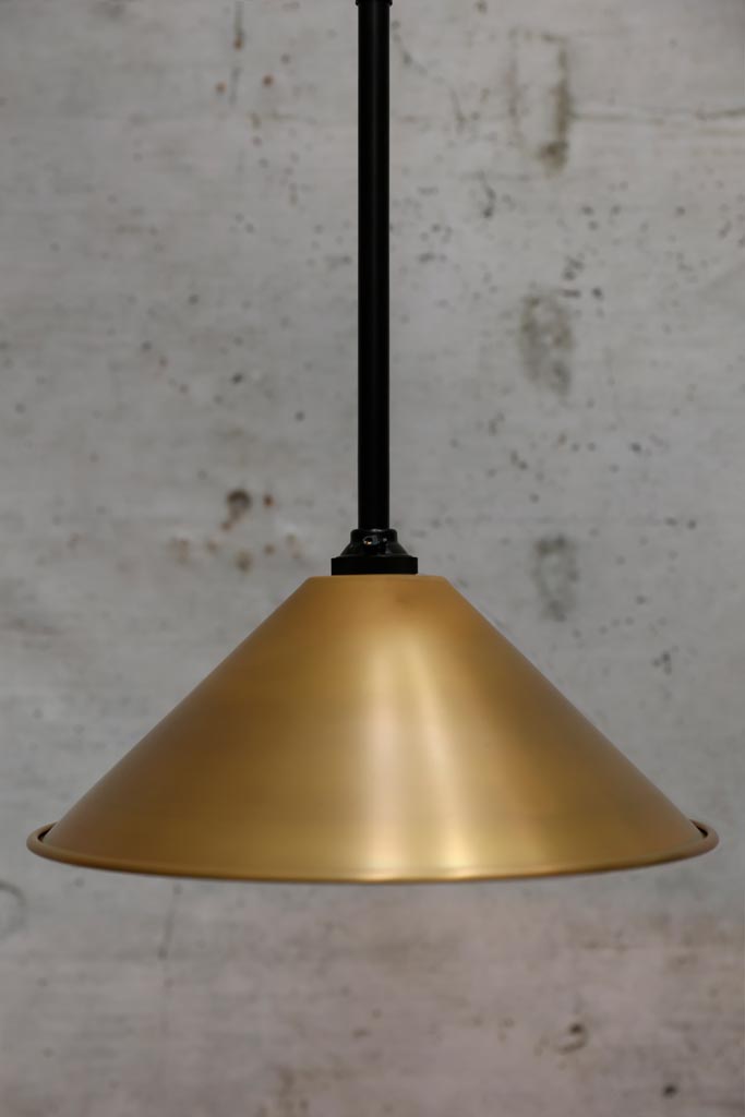 Cone Mod Pendant Light brass small shade