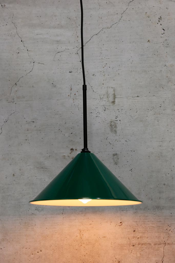 Cone Mod Pendant Light green large shade