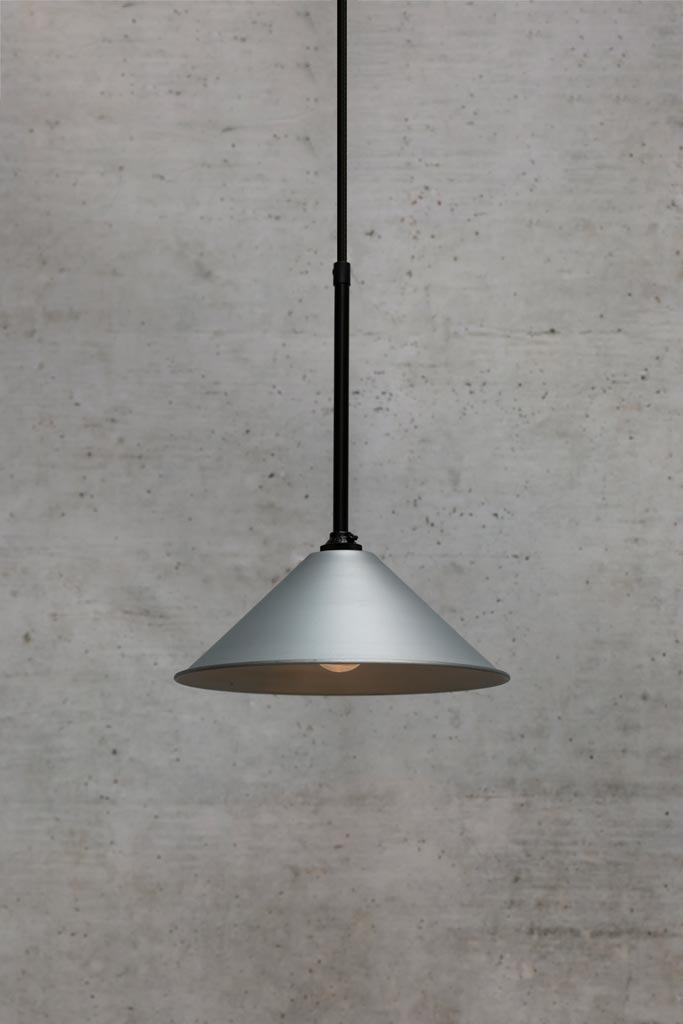 Cone Mod Pendant Light steel small shade