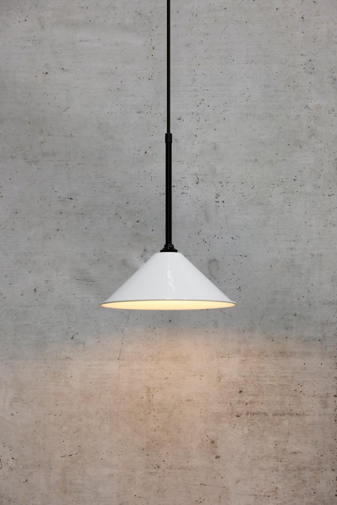 Cone Mod Pendant Light white small shade