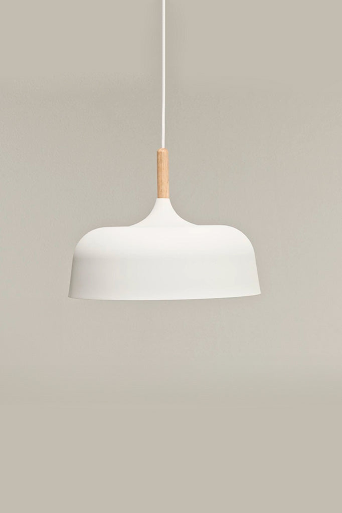 white wood pendant light