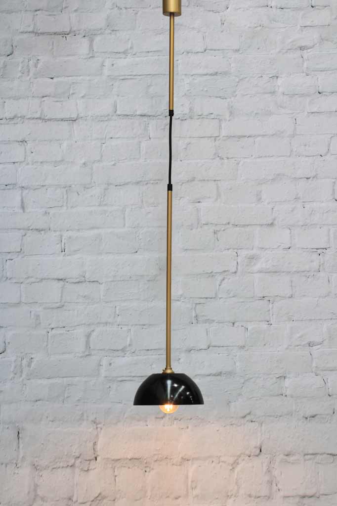 Junction Pendant Light C in gold brass