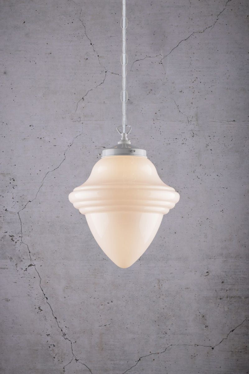 Schoolhouse Pendant Light - Minnesota white chain