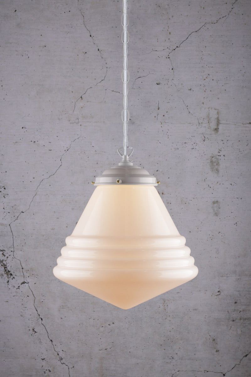 Marlington Schoolhouse light inspired by industrial European lighting