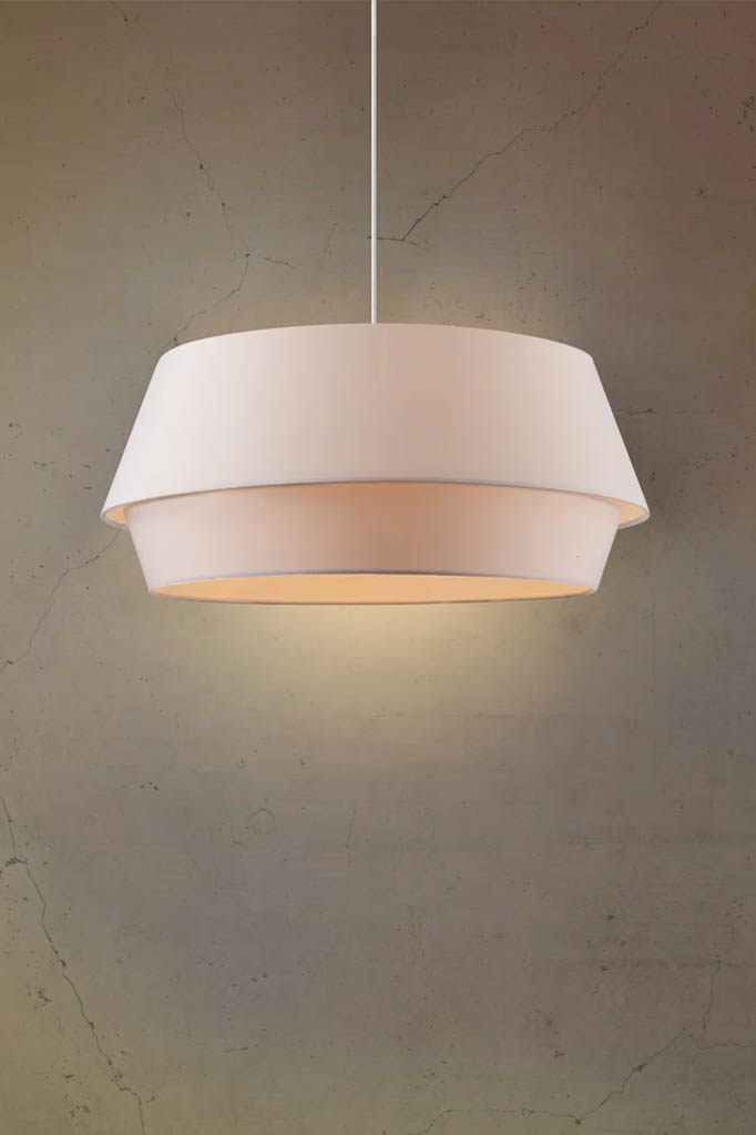 Montrose Fabric Pendant Light white