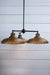 Bullpit Chandelier with rust shades