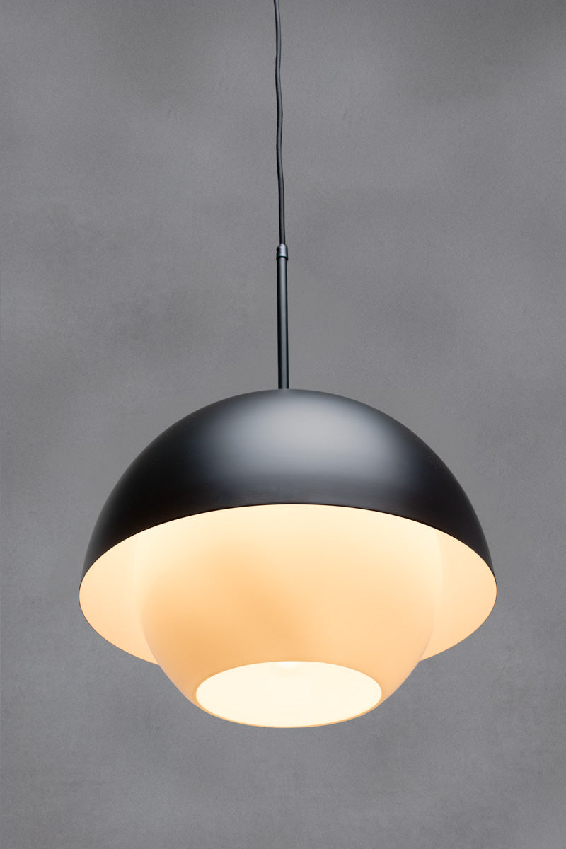 Memphis Mod Pendant Light large with opal shade