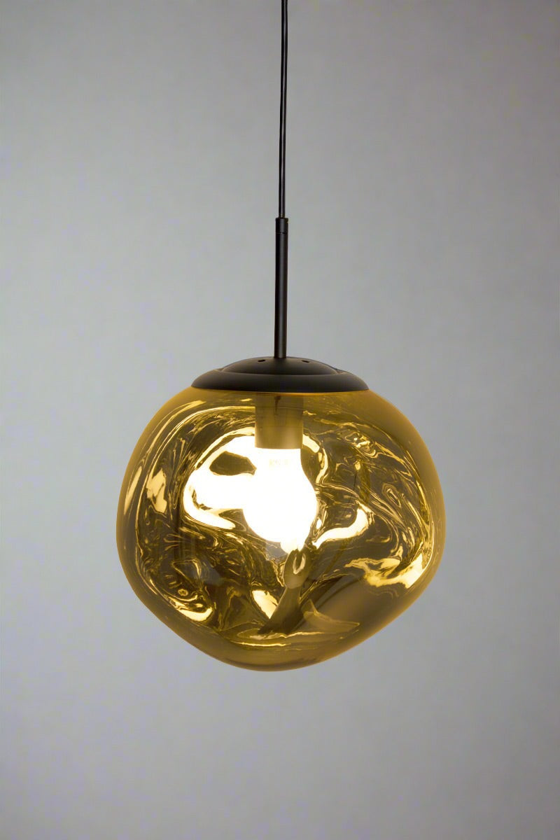 Northern Orb Pendant Light amber large