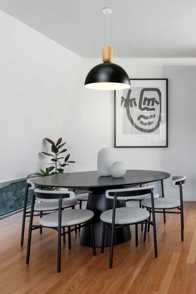 Dome Nord Pendant Light large oveer dining room