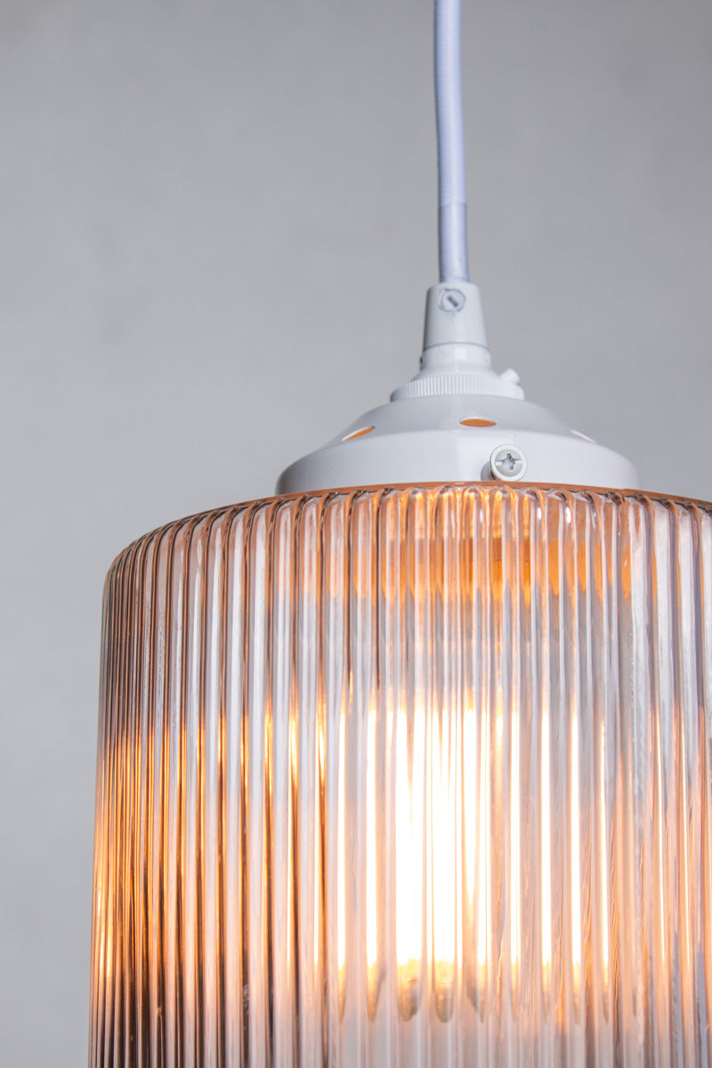 Lloyd Reeded Glass Pendant Light