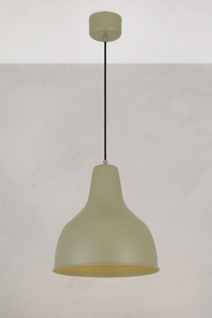 Brookton Pendant Light in green.